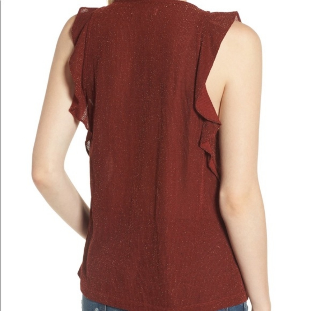 MADEWELL Metallic Ruffle Tank - Picture 2 of 4